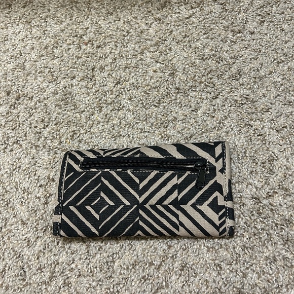 Kavu Big Spender Tri-Fold Wallet “Psychedelic Trip” Canvas Travel Outdoor  Black - Picture 2 of 9